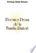 Poesía y prosa de la familia Riutort