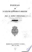 Poesías de D. Luis de Gongora y Argote