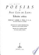 Poesías de fray Luis de León