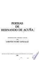Poesías de Hernando de Acuña