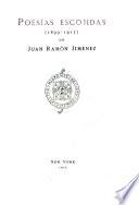 Poesías escojidas (1899-1917) de Juan Ramón Jiménez