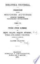 Poesías líricas alemanas de Heine, Uhland, Zedlitz ... y otros autores, vertidas en castellano por J. Clark