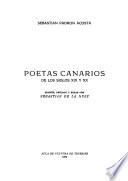 Poetas canarios de los siglos XIX y XX.