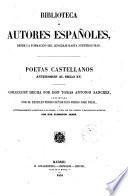 Poetas castellanos anteriores al siglo 15