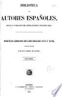 Poetas líricos de los siglos XVI y XVII