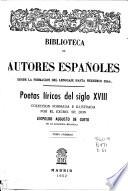 Poetas liricos del siglo XVIII.