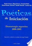 Poéticas de iniciación