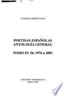 Poetisas españolas: De 1976 a 2001