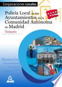 Policia Local de Los Ayuntamientos de la Comunidad Autonoma de Madrid. Temario