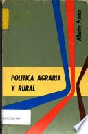 Politica Agrario y rural
