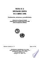 Política de la investigación científica en la América Latina