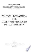 Politica económica del desenvolvimiento de la empresa
