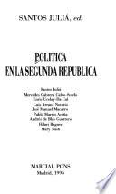 Política en la Segunda República