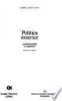 Política exterior