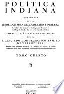 Política Indiana: Bibl. aut. esp., 255