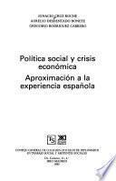 Política social y crisis económica