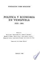 Política y economía en Venezuela