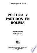 Política y partidos en Bolivia