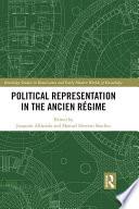 Political Representation in the Ancien Régime