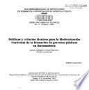 Políticas y criterios técnicos para la modernización curricular de la formación de gerentes públicos en Iberoamérica