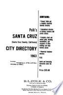 Polk's Santa Cruz (California) City Directory