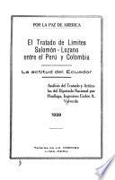 Por la paz de América: El tratado de límites Salomón-Lozano entre el Perú y Colombia