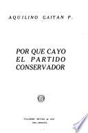 Por qué cayó el Partido conservador