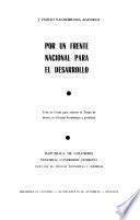 Por un frente nacional para el desarrollo