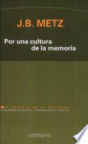 Por una cultura de la memoria