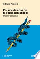 Por una defensa de la educación pública
