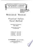 Practical Italian Vocal Method
