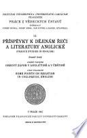 Prague Studies in English