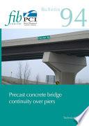 Precast concrete bridge continuity over piers