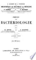 Précis de bactériologie