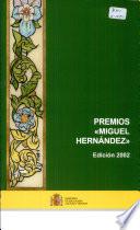 Premios Miguel Hernández. Edición 2002
