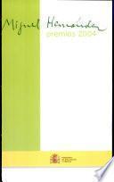 Premios Miguel Hernández. Edición 2004