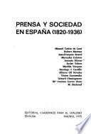 Prensa y sociedad en España (1820-1936)