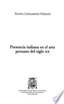 Presencia italiana en el arte peruano del siglo XX