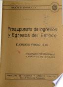 Presupuesto de Ingresos y Egresos del Estado