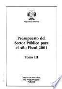 Presupuesto del sector público para ...