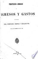 Presupuestos generales de ingresos y gastos de las islas de Cuba, Puerto-Rico, Filipinas y Fernando Póo