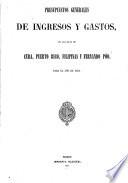 Presupuestos generales de ingresos y gastos de las islas de Cuba, Puerto-Rico, Filipinas y Fernando Póo