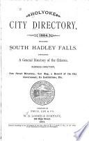 Price & Lee's Holyoke (Hampden County, Ma.) City Directory (including South Hadley)