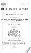 Prices vocabulary of ... stores. Clothing excepted. 1898,1902 [2 pt.], 1906 [2 pt., with Appendix], 1909-12