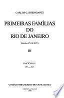 Primeiras famílias do Rio de Janeiro