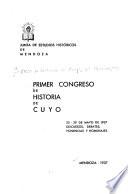 Primer Congreso de historia de Cuyo