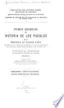 Primer congreso de historia de los pueblos de la provincia de Buenos Aires