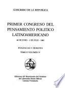 Primer Congreso del Pensamiento Político Latinoamericano