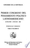 Primer Congreso del Pensamiento Político Latinoamericano