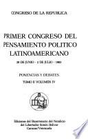 Primer Congreso del Pensamiento Político Latinoamericano